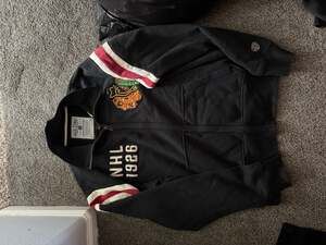 Old Time Hockey Chicago Blackhawks Full Zip Track Jacket